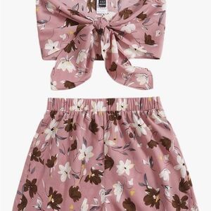 Floral Pink Two-Piece Set